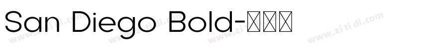 San Diego Bold字体转换